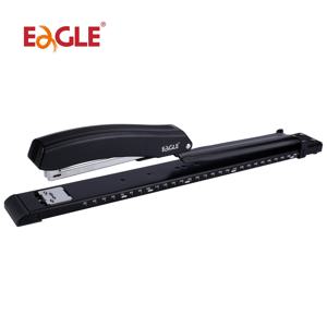눈금자 및 조정 가능한 용지 가이드, 회전식 모루, 학교 및 사무실 제본 용품이 내장된 Eagle LONG-ARM 스테이플러