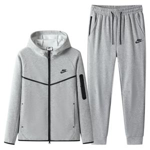 남성용 나이키 테크 플리스 풀집 윈드러너 후디 트랙슈트 캐주얼 편안하고 통기성 좋은 러닝 스포츠 자켓 세트 패셔너블