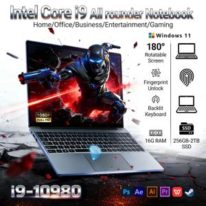 코어 i9-10980HK 노트북 16GB 램 1TB/2TB SSD 백라이트 키보드 지문인식 기능 게이밍 및 비즈니스 겸용 노트북