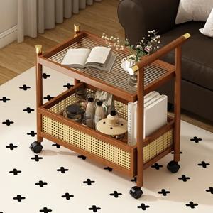 미니멀리스트 모바일 트롤리, 침대 옆 테이블, 수납 선반, 레트로 거실 소파, 사이드 캐비닛, 커피 테이블, 스낵 카트