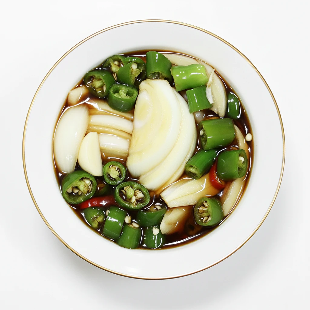 유리네 국내산 수제 모듬장아찌(양파+청양고추) 1kg