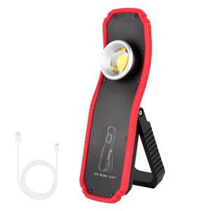 휴대용 LED COB 손전등 토치 USB 충전식 마그네틱 랜턴 캠핑 교수형 후크 램프 높은-낮은 모드 조명 작업 등