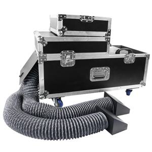 미니 워터 포그 머신 무대 연기 장비 2000W 더블 튜브 DMX 리모컨 무대 조명 효과 웨딩 DJ 디스코 파티 쇼