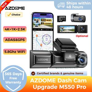AZDOME M550 Pro 5.8Ghz WiFi 2/3채널 블랙박스 4K+2.5K 내장 GPS 3.19인치 IPS 스크린 차량용 DVR IR 야간 시야 24시간 주차 모드