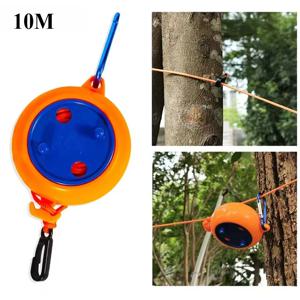 1Pcs 10M 빨랫줄 세탁 건조 밧줄 야외 옷 라인 호텔 캠핑 액세서리에 대 한 방풍 Anti-slip 개폐식 코드