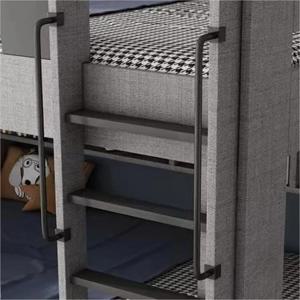 추락 방지 가드레일 - 벽걸이형 계단 난간 및 유아용 침대 안전 레일 |   어린이용 미끄럼 방지 그립 블랙 롱 숏 가드