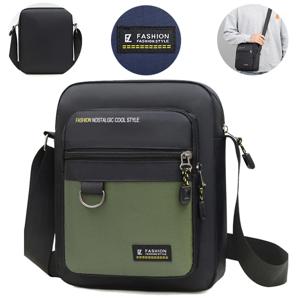 사코슈 패셔너블 캐주얼 남성 크로스백, 옥스포드 천 트렌디 싱글 숄더백, 다용도 패브릭 백