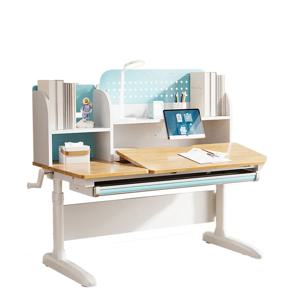 어린이 학습용 책상과 의자 세트, 높이 조절 가능한 학생용 원목 책상
