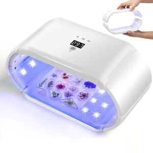 휴대용 접이식 UV 레진 라이트 48W 양면 조사 |   조절 가능한 시간 대형 사이즈 빠른 경화 램프 레진 아트용