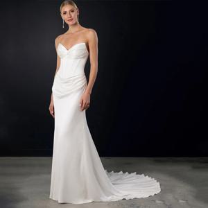 모던 머메이드 웨딩드레스 스윗하트 이브닝 드레스 맞춤 제작 웨딩드레스 사이다 샤론 이브닝 드레스
