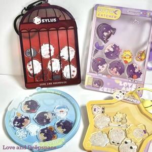 러브 앤 딥스페이스 쉐이크 게임 키체인 실루스 자비에르 자인 라파엘 애니메이션 코스프레 아크릴 키링 펜던트 장난감 액션 피규어 장난감