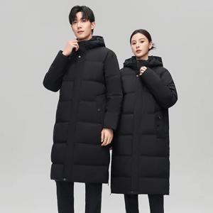 따뜻한 패션 여성 겨울 재킷 남성 다운 코트 파카 여성 화이트 구스 다운 재킷 후드 고품질 롱 패딩 HWY310