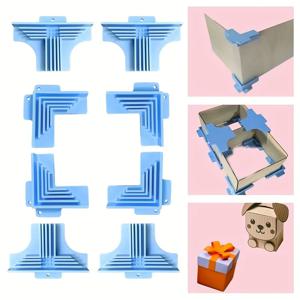 8개 코너 가이드 칩보드 박스 디바이더 조립 클램프 선물 상자 제작 DIY 스크랩북 북커버 디오라마 장식