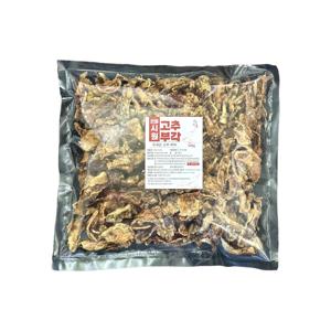 바삭한 국내산 고추부각 500g 건강한 간식 과자 안주 튀각