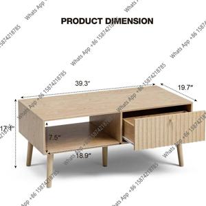 저장 공간이 있는 J 테이블, 루트드 엣지와 원목 다리가 있는 식탁, 거실용 소형 커피 테이블, 오크