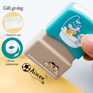 어린이 이름 도장 맞춤 학생 이름 스탬프 유치원 의류 방수 이름 스티커 세탁에도 지워지지 않음 크리스마스