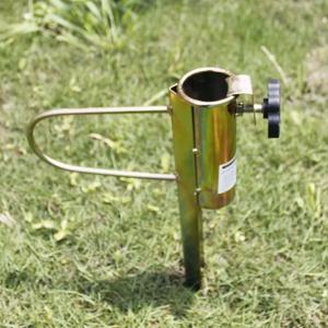 해변용 파라솔 모래 스탠드, 야외용 파라솔 베이스 스탠드, 모래/잔디용 고강도 금속 지지대, 지름 32-38mm 폴 홀더 스테이크