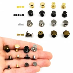 20pcs 라운드 헤드 10mm 스크류 백 시카고 스크류 네일 바인딩 리벳 스터드 가죽 숄더 백 배낭 벨트 스트랩 지갑