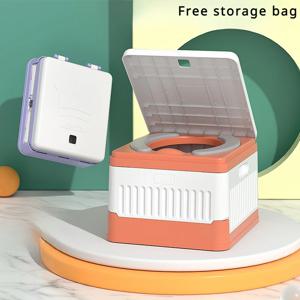 자동차 장착 어린이 접이식 변기 휴대용 여행, 아기 여행 휴대 PVC 아기 변기, 유아 변기 훈련 시트