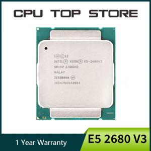 인텔 제온 E5 2680 V3 중고 E5 2680V3 2.5GHz 12코어 24스레드 CPU 프로세서 30M 120W LGA 2011-3