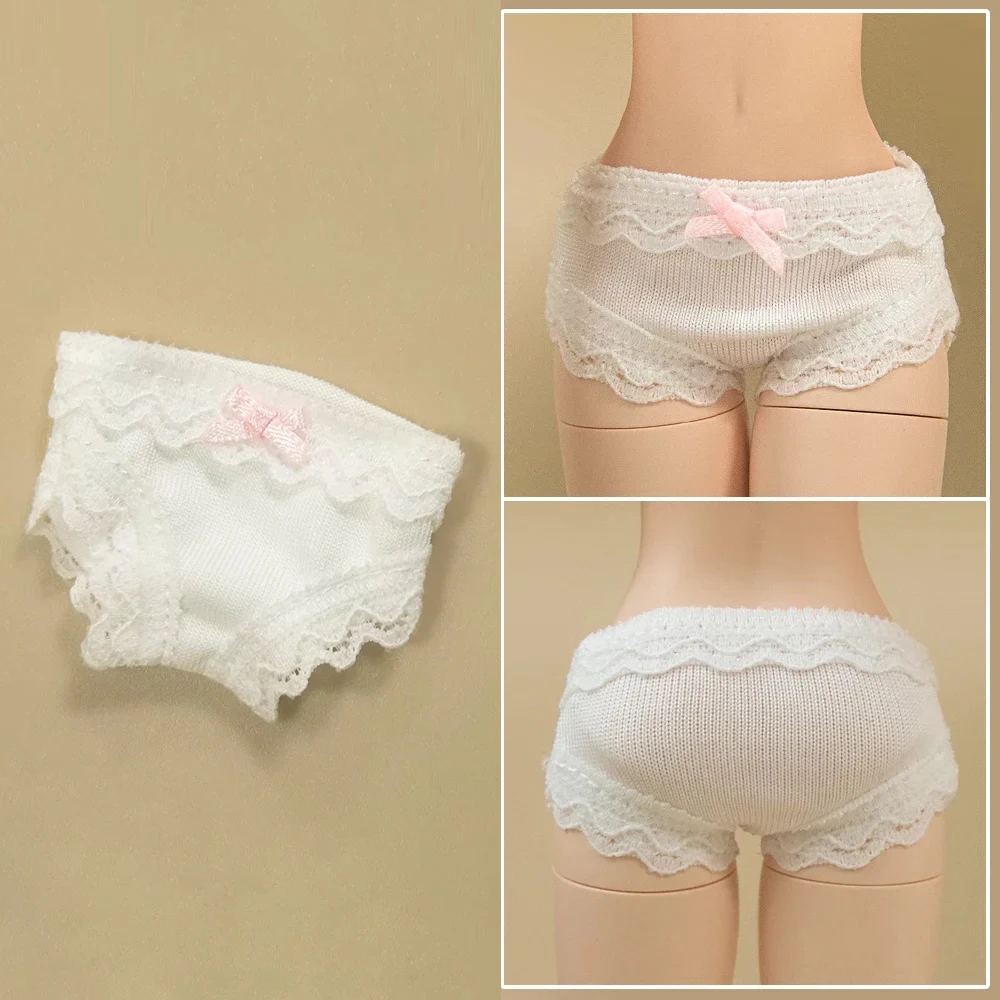 블라이스 팬티 귀여운 레이스 레깅스 흰색 바지, Ymy Licca Azones Ob22 24 27 인형 액세서리