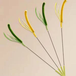 고양이 인터랙티브 장난감 꼬리 풀 고양이 장난감 긴 막대 새끼 고양이 놀잇대 물림 방지 소리나는 장난감 고양이 용품