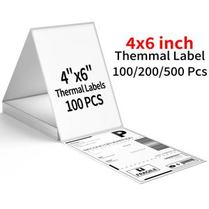 4x6 인치 열전사 라벨지 100/200/500매 100x150mm 라벨 배송용 DHL UPS 익스프레스 바코드 9220/9210/246S/D100/D200용