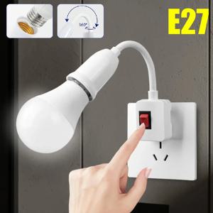 직접 플러그인 로터리 램프 헤드 E27 소켓 램프 변환기 스위치 EU 미국 플러그 램프 홀더 LED 테이블 램프 Led 기본 램프베이스 ﻿