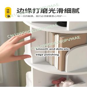 맞춤형 천장까지 닿는 데스크탑 책장 360도 회전 수납 가정용 어린이 책꽂이 선반