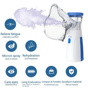 리바이탈라이즈 페이셜 스티머 및 가습기 2-in-1 나노 이온 미스트, 피부 보습 및 공기 보습용 물탱크 포함