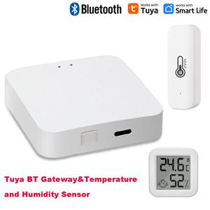 Tuya 스마트 온도 습도 센서 미니 새 업그레이드 Bluetooth 호환 APP 원격 제어 온도계 습도계