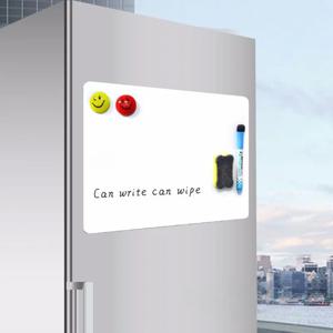 A2A3A4 지울 수 있는 자기 메시지 보드, 메모 스티커, PET 자기 소프트 화이트보드, 냉장고 스티커