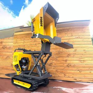 온라인 입금 결제 TOROS 미니 덤퍼 운반 트랙 캐리어, 유압식 팁핑 맞춤형 전지형 미니 덤퍼