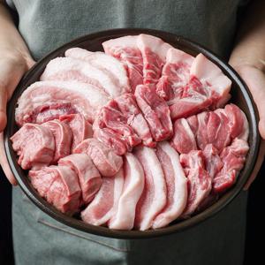 한돈 특수부위 뒷고기 뽈살 목덜미살 캠핌용고기