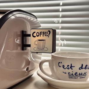 미니 라이트박스 냉장고 자석 커피 일본 창의적 관광 기념품 자석 발광 라이트 박스 홈 장식 선물