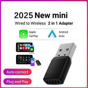무선 어댑터 스마트 무선 카플레이 안드로이드 오토 USB 동글 WiFi 블루투스 자동 연결 OTA 업그레이드 오리지널 차량용