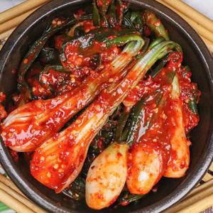 아삭아삭 맛과 건강 둘다 잡은 양파줄기 김치