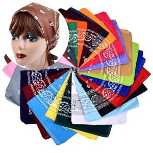 1/2/4pcs 남성 여성 반다나 헤어밴드 카우보이 남성 바이커 스포츠 헤드웨어 손목 헤어랩 싱글 사이드 헤드 랩 스카프 페이즐리