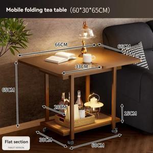 이동식 엣지 테이블, 접이식 커피 테이블, 거실 소파, 사이드 캐비닛, 가정용 소형 테이블, 앤틱 스타일 원목