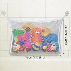 아기 욕실 메쉬 목욕 가방 어린이 만화 바구니 그물망 어린이 게임 네트워크 방수 천 모래 장난감 해변 수납 정리함