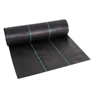 PE 직조 잡초 방제 원단, 잔디 방지 농업 멀치 천, 물 투과성 온실 잡초 매트, 16.4ft, 32.8ft