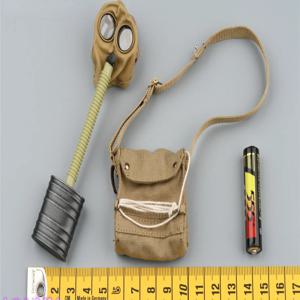 DID B11013 1/6 스케일 군인 가스 마스크 및 가방 모델(12''WWI 영국 보병용)