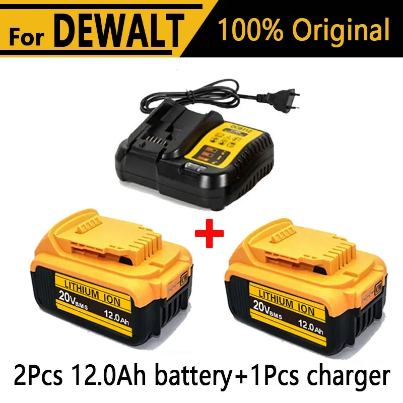 DeWalt 18v 20V 리튬 이온 배터리 20V 12Ah DCB203 리튬 이온 배터리 교체 DCB206 DCB205 DCB204 DCB200 전동 공구