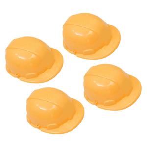 4Pcs 어린이 시뮬레이션 안전 플라스틱 건설 안전모 어린이를위한 창의적 사고 개발 교육 역할