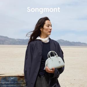 2025 여름 송몬트 트레이스 미니 볼링백 보스턴 토트백 여성용 라이트 럭셔리 스타일