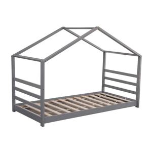 모던한 3피트 단일 원목 회색 프레임 어린이용 홈 침대, 어린이 트리하우스 유아용 침대 디자인 스타일