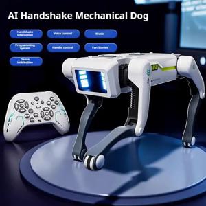 AI 스마트 로봇 강아지, 원격 조종 로봇 스턴트 강아지, 음성 제어 상호 작용, 프로그래밍 가능한 생체 공학 춤추는 애완 동물 장난감
