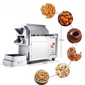 창유 고품질 회전식 드럼넛 땅콩 로스터 로스팅 머신 넛 로스팅 머신 미니 캐슈넛 로스터 머신