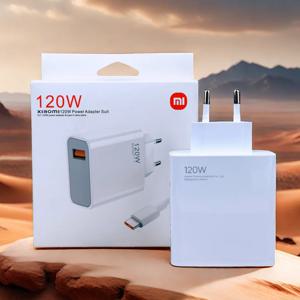 샤오미 정품 120W 터보 초고속 충전기 EU 어댑터 타입 C 케이블 (미 13t 12s 레드미 노트 14 13 12 프로 플러스 폰용)