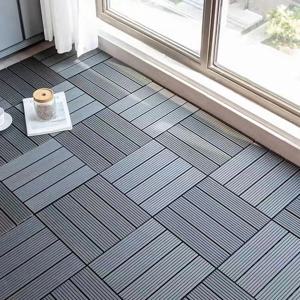 헤비 듀티 재활용 가능 목재 플라스틱 DIY 인터로킹 데크 타일 방수 실내외 바닥재